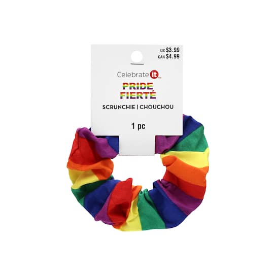 Pride Rainbow Stripes Hair Scrunchie by Celebrate It™